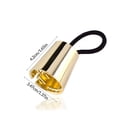 thumbnail image 4 of Thinson Bandes de Cheveux Haute Élasticité Nœud Extensible Réglable Solide Élégant Anneau Queue de Cheval Accessoires Chouchous Sans Couture Or, 4 of 9