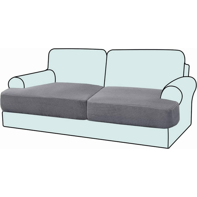 Housse de Coussin Extensible pour Canapé 1 Pce (1 Ivoire)