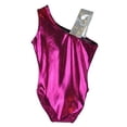 thumbnail image 2 of O3GL036 Obersee Girls Gymnastics Leotard One-Piece Athletic Activewear Girl's Dance Outfit Girls'  Women's Sizes - Pink Feather, 2 of 3