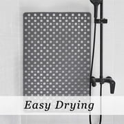 Non-Slip Shower Mats for Inside Shower, Washable Bathtub Mat with Suction Cups & Drain Holes