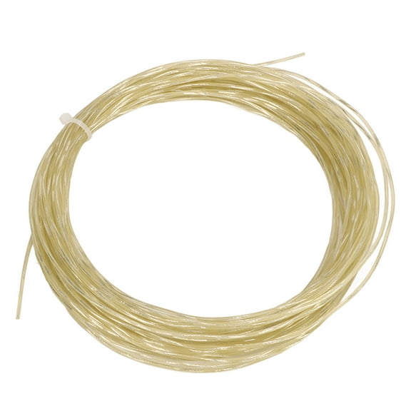12.2m 1.30mm Tennis Racket String - Elastic Nylon with Titanium - Racquet Wire Replacement for Sports (Beige)