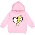 thumbnail image 2 of Inktastic Lightning Bolt Heart Toddler Hoodie, 2 of 4