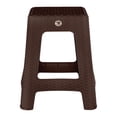 thumbnail image 3 of Kit 6 Bancos de Plástico La Ardilla  para Exterior e Interior Tipo Rattan (Chocolate), 3 of 4