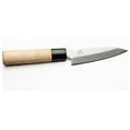 thumbnail image 2 of GINSU KATANA 3.9" PARING/PETTY ORIGINS COLLECTION KNIFE -420J2 Japanese Stainless Steel- Single bevel right handed forged blades with maple handle, 2 of 5