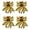 Gold, variant on 4pcs Christmas Bow, Rose Gold Wreaths Bows, Christmas Tree Bow Glitter, Sequin Bow Ties, Xmas Decorative Bows for Home Ornament Decoration, Christmas Party, 9.8 x 11.8in