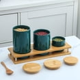 thumbnail image 4 of Retro Green Canister Sets for Kitchen Counter, Kitchen Canisters, Airtight Countertop Flour and Sugar Containers, Coffee and Tea Storage, Modern Farmhouse Kitchen Decor, 4 of 6