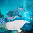 thumbnail image 4 of Realistic Ocean Stuffed Animal Doll Shark Pillow - Cute Whale Plush Soft Home Chair Cushion - 29.5'', 4 of 12