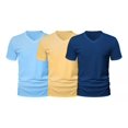 thumbnail image 5 of Paquete De Playeras Cuello Tipo V 3 Pzs Comodas Colores, 5 of 5