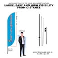 thumbnail image 3 of Cocktails Feather Flag(11.5feetX2.5feet) by DreamController | Outdoor Business Advertising Tall Flag | Weather-Resistant Knitted Swooper Flag | Made in USA | HD Print (Flag Only), 3 of 6