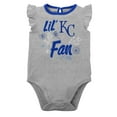 thumbnail image 4 of Girls Newborn & Infant Royal/Heather Gray Kansas City Royals Little Fan Two-Pack Bodysuit Set, 4 of 5