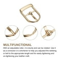 thumbnail image 3 of Metal Rodillo Hebillas, 6uds 3/4 Pulgadas Único Diente Cinturón Hebilla Ovalado Central Barra Hebillas para Cuero Artesanía Accesorios, Oro, 3 of 7