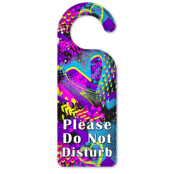 Do Not Disturb Door Knob Hanger Sign - Hearts