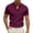 Red, variant on Henley Shirts for Men 2026 Summer Short Sleeve Casual Loose Waffle Plain Tshirts Polo Shirt with Chest Pocket
