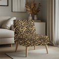 thumbnail image 3 of HELLHERO Dustproof Stain Protection Armless Accent Chair Cover for Armless Chair, Armless Chair Slipcover Glitter Leopard Print, 3 of 8