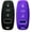 black and purple, variant on Dobrev Silicone Rubber Case Protector Holder Keyless Entry Remote Skin Fob Cover for Audi 2019 2020 Audi A6L A8L A6 A7 A8 Smart Key purple