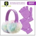 thumbnail image 3 of Peak 2 Peak Girls Purple Earmuff and Convertible Fingerless Gloves Winter Set [4014], 3 of 8
