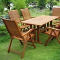 thumbnail image 1 of International Caravan Royal Tahiti 7 Piece Wood Patio Dining Set, 1 of 1