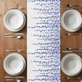 thumbnail image 4 of Table Runner 72 Inches Long for Kitchen Dining, Navy Blue Polka Dots Dresser Scarf Farmhouse, Dining Table Decorations for Wedding/Parties, Vintage Abstract Art Watercolor 14 x 72 In, 4 of 8
