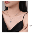 thumbnail image 5 of "Cadena De Plata 925 Con Dije De Nudo De Bruja Para Mujer Belug Púrpura ", 5 of 5