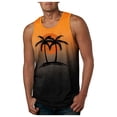 thumbnail image 1 of Men's Sleeveless Graphic Tank Tops Coconut Tree Print Casual Tops for Everyday Wear Beach Style Muscle Shirts, 1 of 3