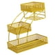 thumbnail image 1 of Cesta de frutas, organizador de cocina, cesta para verduras, pan, aperitivos, cuenco para almacenar frutas Oro, 1 of 9