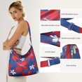 thumbnail image 5 of Summer Beach Boho Crossbody Bag - Vibrant Hawaiian Hibiscus Print Lightweight Purse for Travel & Shopping, 5 of 5