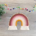 thumbnail image 5 of Colgante de pared del arco iris, decoración del arco iris, colgante de la pared del arco iris de Macrame, decoración de la guardería del bebé del arco iris, decoración de la pared de la guardería, 5 of 5