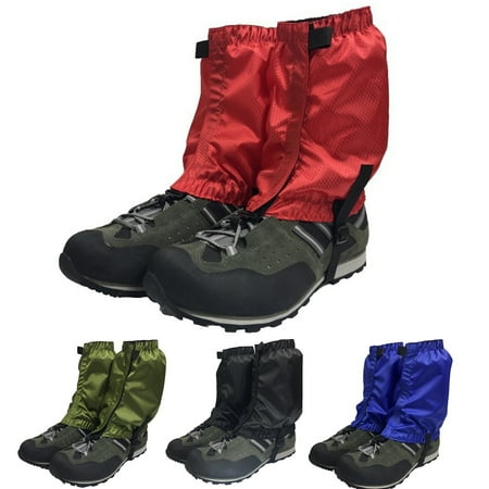 Ettsollp 1 Pair Outdoor Leg Gaiter Adjustable Waterproof Men Women Hiking Climbing Snow Skiing Hunting Snake Guard Snow Boot Shoe Gaiter Leg Protector Cover