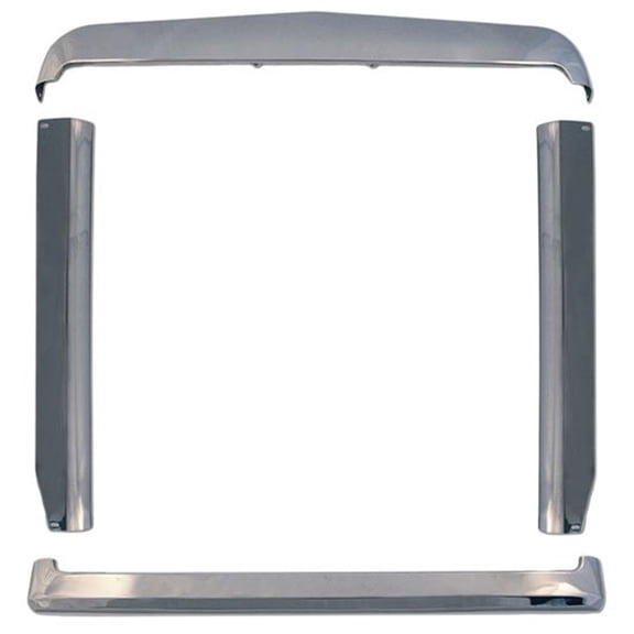 BESTfit SS 4 Piece Grille Surround Kit For International 9300 SBA, 9370