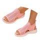 thumbnail image 3 of WILLBEST Sandalias De Mujer De Playa, Sandalias Modernas Para Mujer Con Diseño De Punta Abierta Para Uso Diario, Parte Superior De Malla Transpirable Y Suela Plana Cómoda Para Atuendos De Verano., 3 of 9