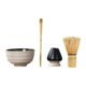 thumbnail image 1 of 4x juego de batidores de Matcha, herramientas de tazón de Matcha, práctico soporte para batidor de cuchara, Kits de Matcha para preparación de té, Tazón blanco, 1 of 9