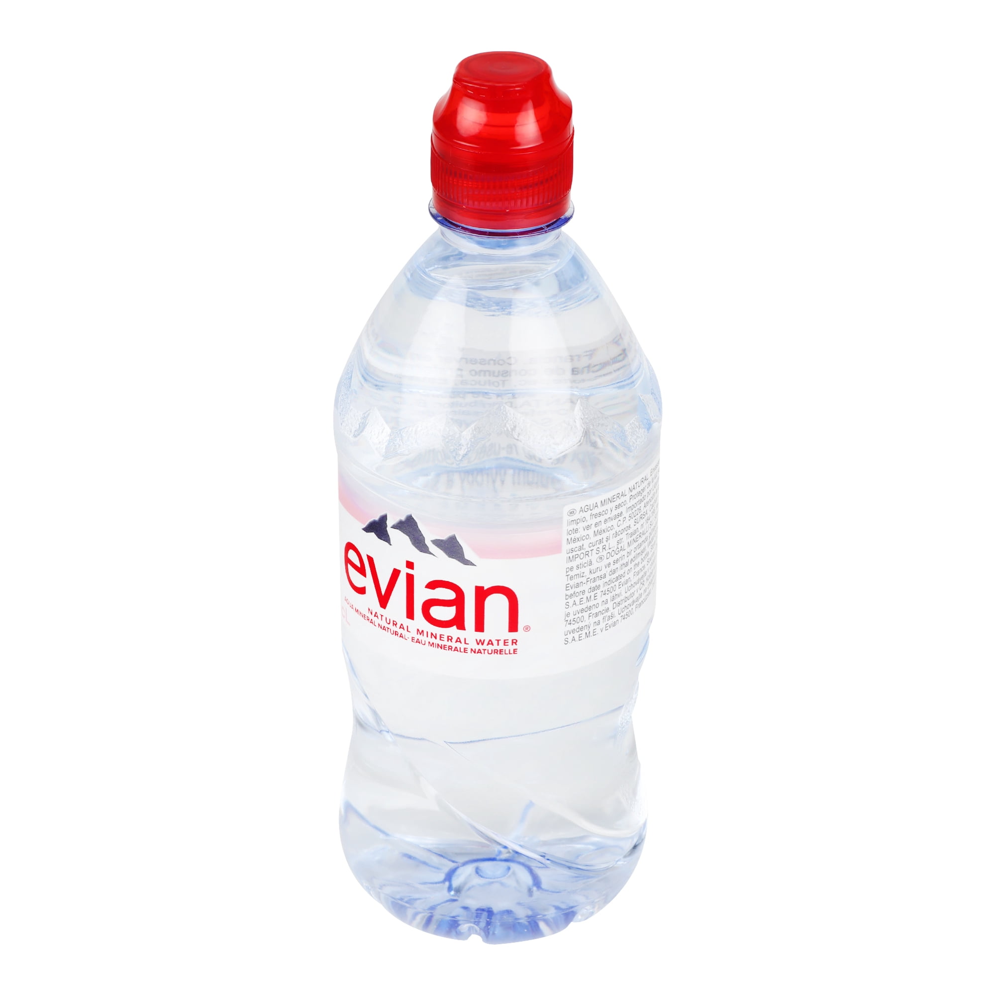 Evian Natural Bottled Mineral Still Water 750ml, Imported from Britain