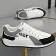 thumbnail image 4 of Chaussures pour Hommes Adultes Chaussures Décontractées pour Hommes Chaussures de Sport en Cuir Printemps Nouvelles Chaussures de Commerce Extérieur Chaussures de Course à Lacets Chaussures de Mode Chaussures pour Hommes (Blanc, 9), 4 of 6