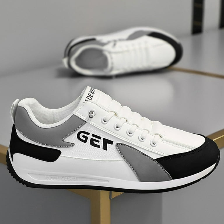 VMESZQFG Sports Shoes Spring New Foreign Trade Men's Shoes Lace Up