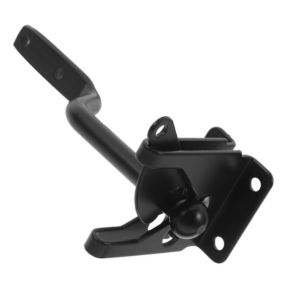 Masteelf Spring Loaded Gate Latch for Outdoor Fence Metal Door Latches Hardware with Lock System Heavy Duty Gate Hinge for Wood Gates