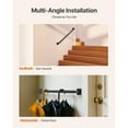 thumbnail image 2 of 4ft Wall Mounted Stair Handrail Black Iron 250lbs Load Tube, 2 of 6
