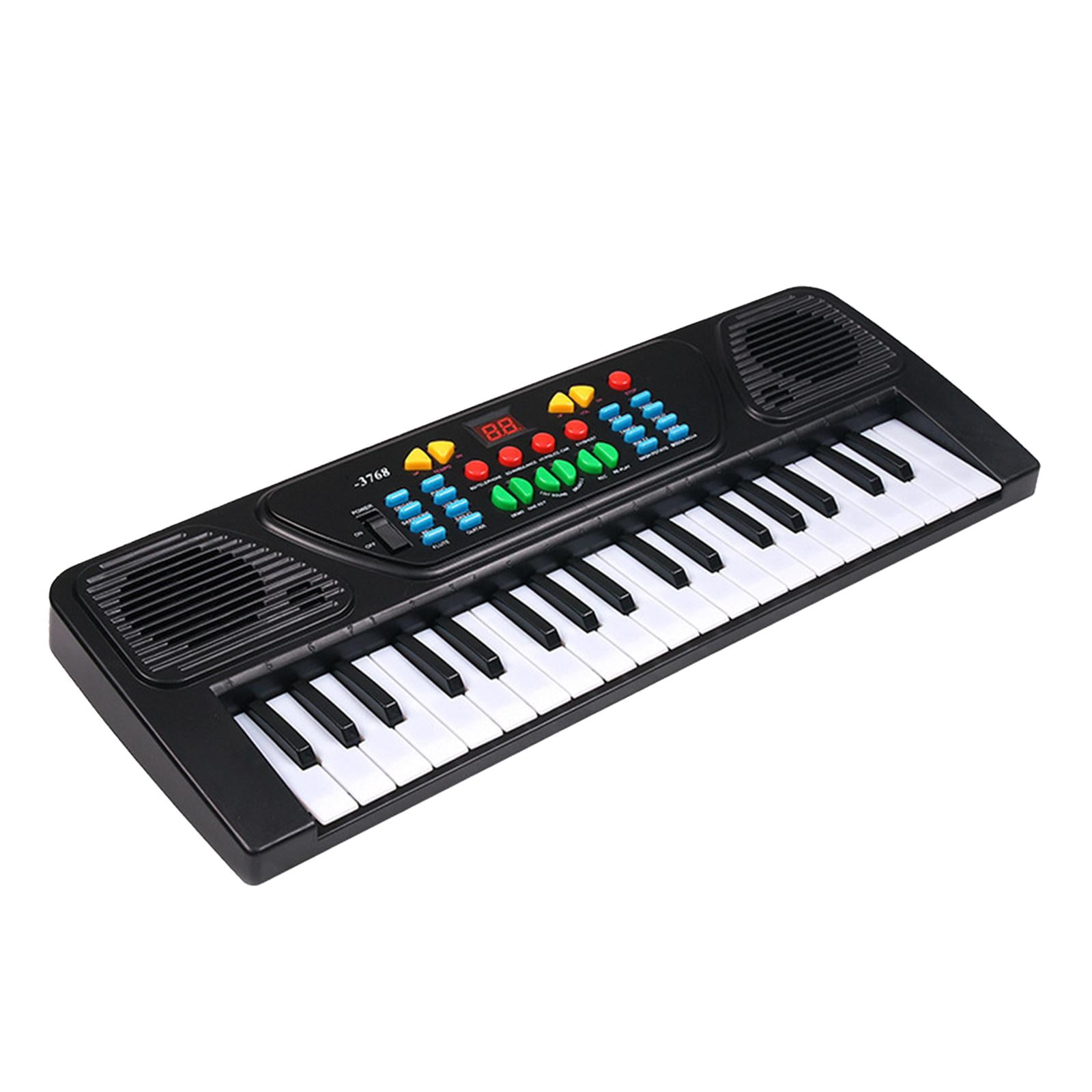 LeeQinersw Keyboard Piano Digital Electronic Piano Keyboard Multifunctional W/ Mic Keyboard