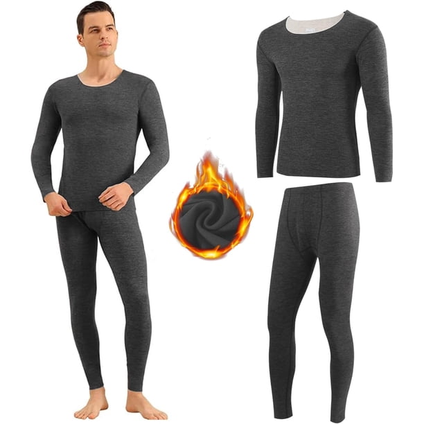 Conjunto De Ropa Interior Térmica De Hombre,Ropa Térmica De Hombre,Tops Y Pantalones,Cálido,Forro Polar,Súper Suave,para Otoño E Invierno
