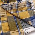 thumbnail image 6 of IWRICH Men's Flannel Shirt Casual Regular Fit Long Sleeve Button down Plaid Shirt with Flap Pockets Light Yellow XXXXL, 6 of 7