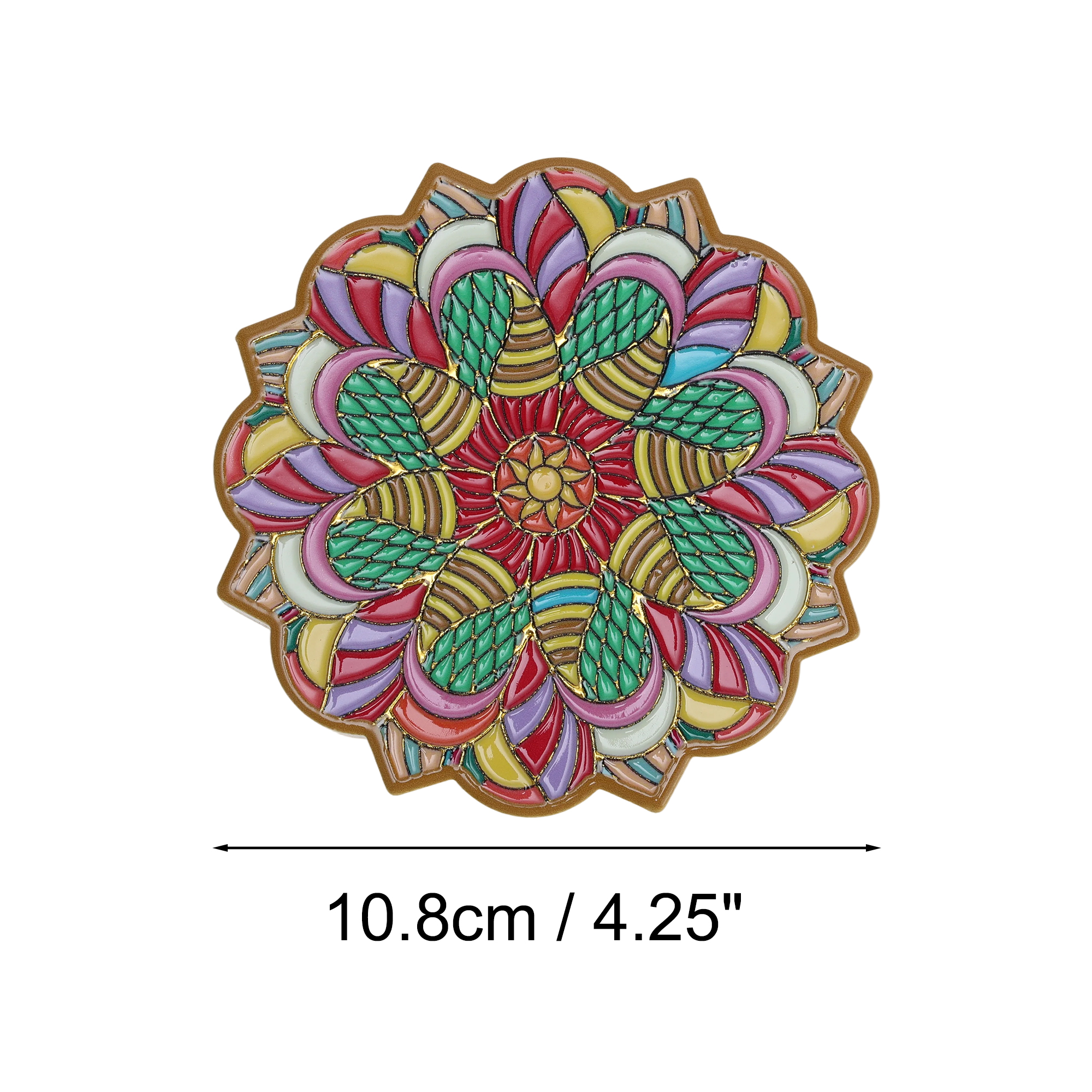 Unique Bargains Embossing Hot Stamping Drink Coaster 1 Pc [Embossing Hot Stamping A]