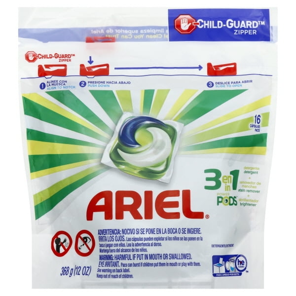 New 818919 Ariel Pods 3 In 1 H.E 16Ct (6Pack) Laundry Detergent Cheap