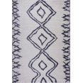 thumbnail image 1 of Ladole Rugs Grant Shaggy Casablanca Contemporary Abstract Big Runner Area Rug in Dark Gray White 2'7" x 9'10", 1 of 4