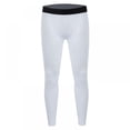 thumbnail image 2 of Xmarks Men's Compression Tights Running Pants Baselayer Legging White M, 2 of 9