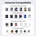 thumbnail image 3 of Wireless Charger for Samsung, 3 in 1 Charging Station, 15W Fast Charging Stand for Galaxy S26 Ultra S25 S24, Watch Charger for Watch 8 7 6 5 4, Charging Dock for Galaxy Buds 3 2 pro, Black, 3 of 10