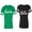 Men Green / Women Black, variant on Groom & Bride Matching Couple Cotton Jerseys (Men Green / Women Black) (Men S / Women S)
