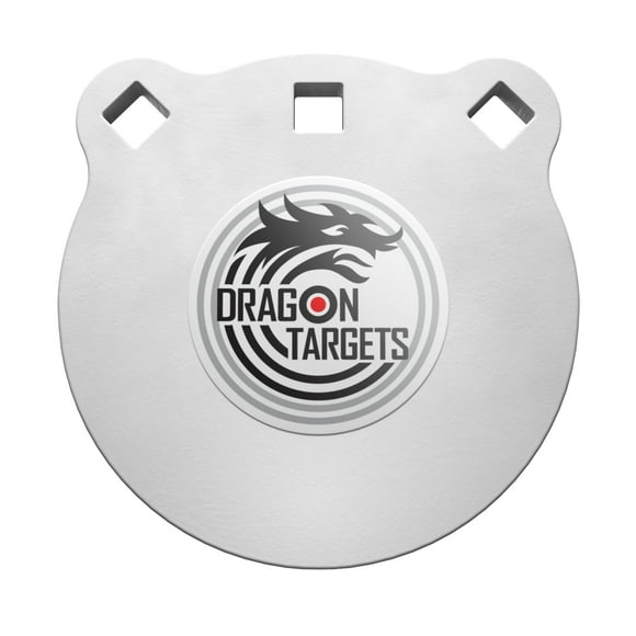 Dragon AR500 Steel Targets - 1/2 Inch Thick Laser Cut, Painted Gong Targets for Shooting, Made in USA (6 Pack)