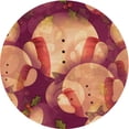 thumbnail image 1 of Ahgly Company Machine Washable Indoor Round Transitional Crimson Red Area Rugs, 4' Round, 1 of 7