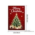 thumbnail image 4 of JOOCAR Merry Christmas Tree with Gifts Garden Flag for Winter Christmas Home Outdoor Garden Yard Door Decor 12x18 inch, 4 of 5