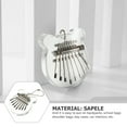 thumbnail image 2 of OULII Mini Finger Thumb Piano for Travel Music Learning Sapele 1Pcs, 2 of 6