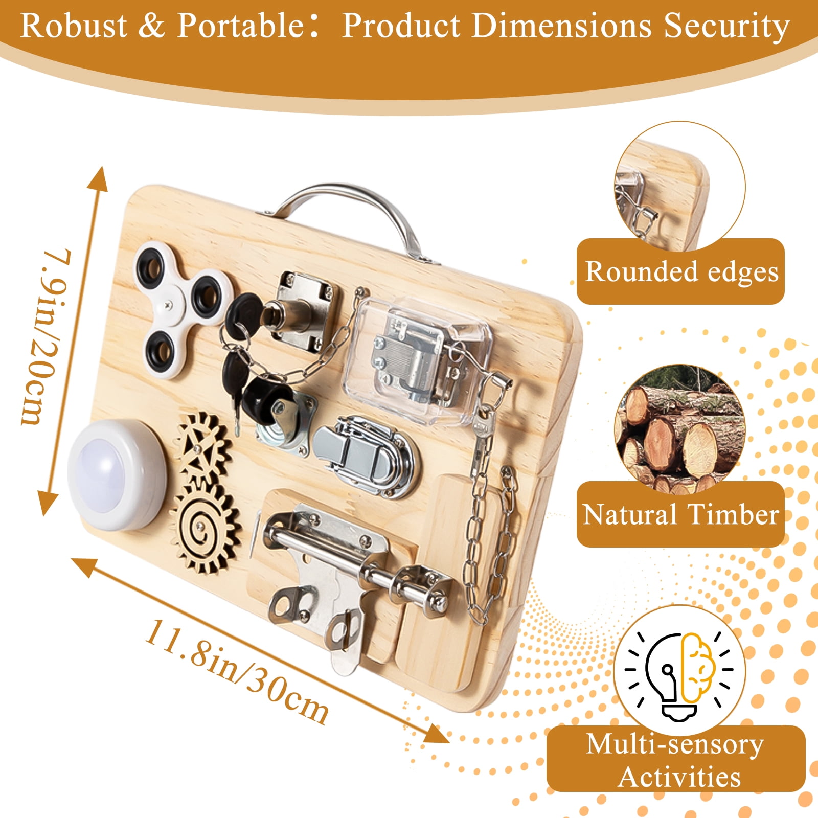 YXMEIGUO Fidget Busy Board for Adults, Dementia Activities for Seniors, Alzheimers Activities for Dementia Patients,Alzheimers Products Toys